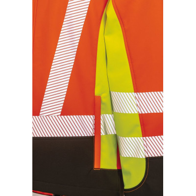 3-layer recycled softshell safety jacket